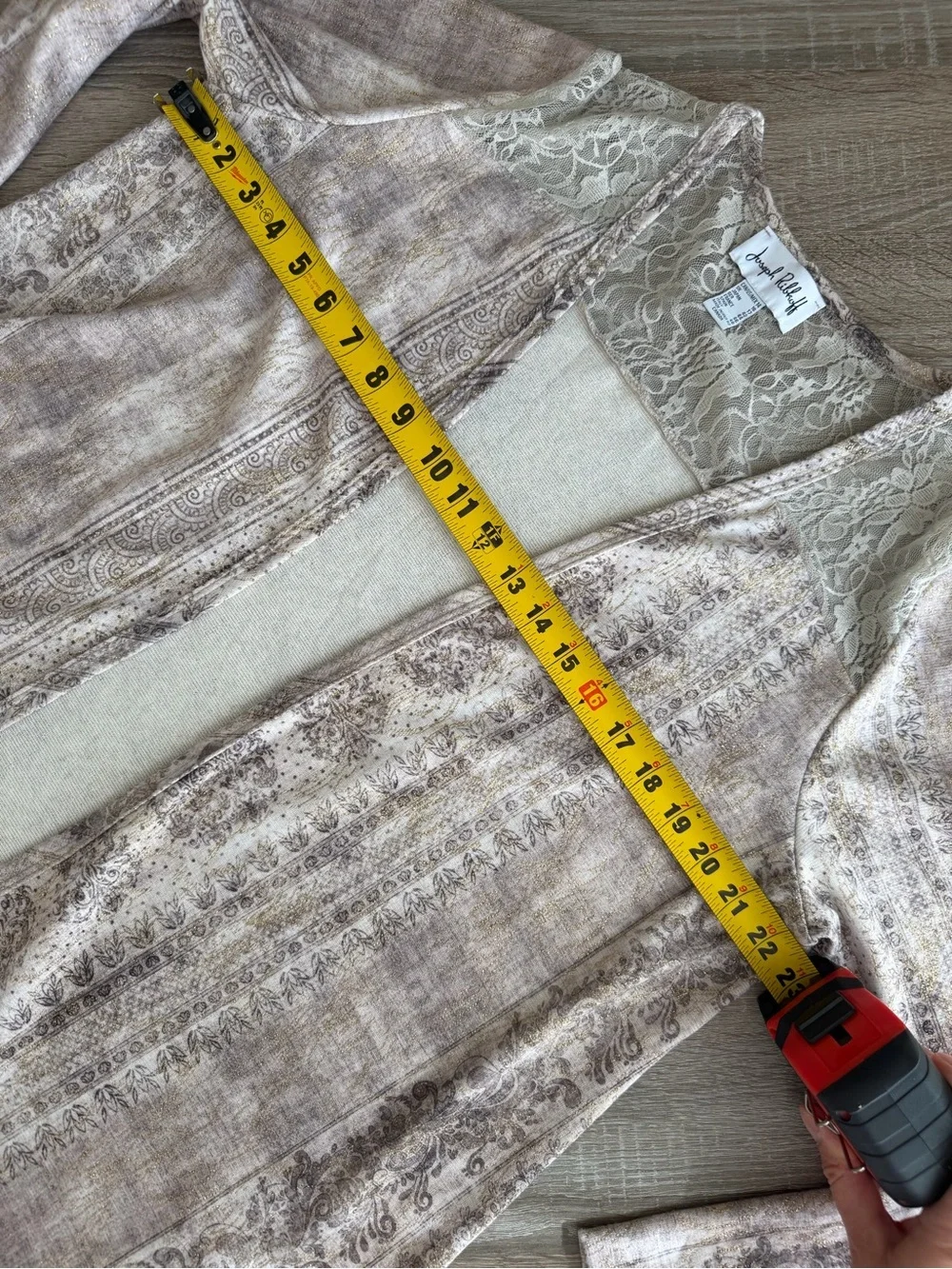 Joseph Ribkoff Beige/Taupe Open Cardigan Lace Trim Style 181657